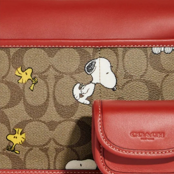 - Coach X Peanuts Heritage Convertible Crossbody In Signature Canvas With… - Picture 5 of 16